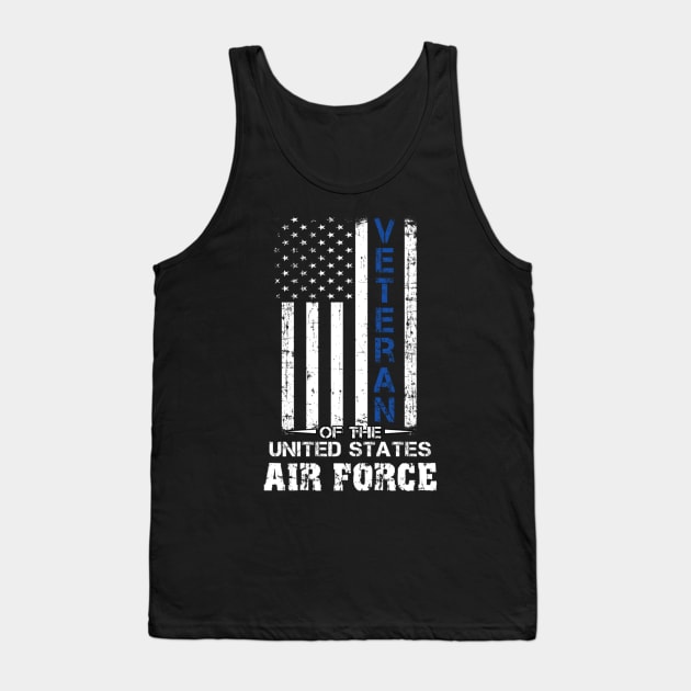 Veteran of the United States US Air Force t-shirt Tank Top by philerup